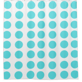 Cortina de ducha Aqua Polka Dots