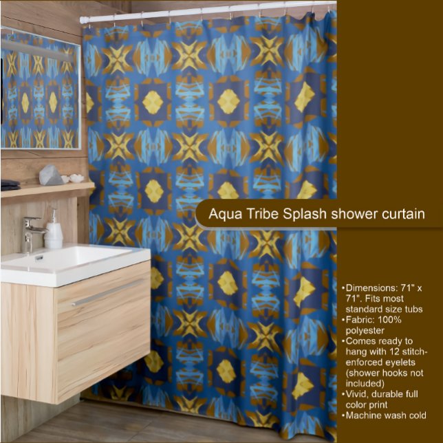 Cortina de ducha Aqua Tribe Splash (Subido por el creador)