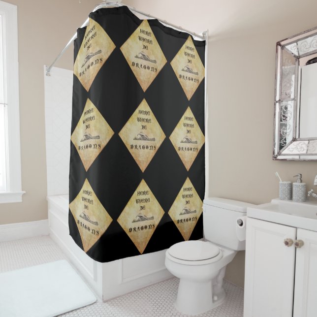 Cortina De Ducha Aquí haya dragones (In situ)