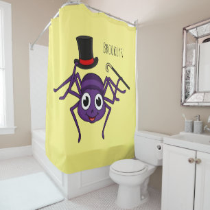 Cortina De Ducha Araña cortada en el personalizado del sombrero sup