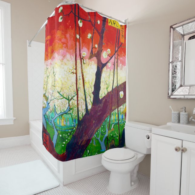 Cortina De Ducha Árbol de ciruelas (después de Hiroshige), Van Gogh (In situ)