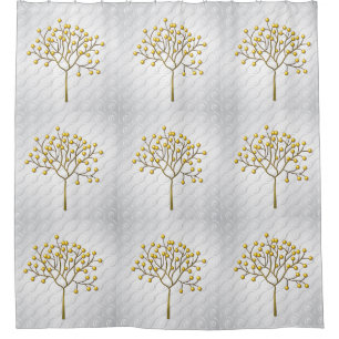 Cortina De Ducha Árbol de oro
