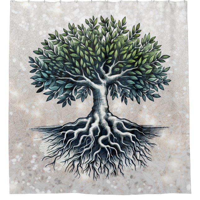 Cortina De Ducha Árbol de vida (Anverso)