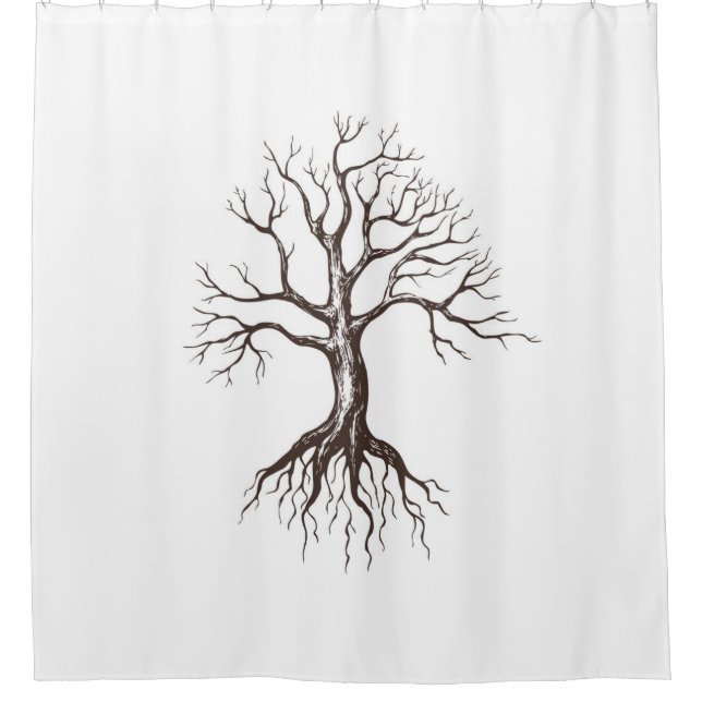 Cortina De Ducha Árbol desnudo (Anverso)