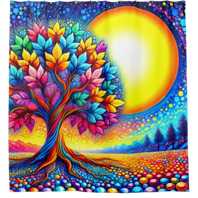 Cortina De Ducha Árbol otoñal (Anverso)