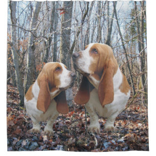 Cortina De Ducha Arbolado Basset Hound