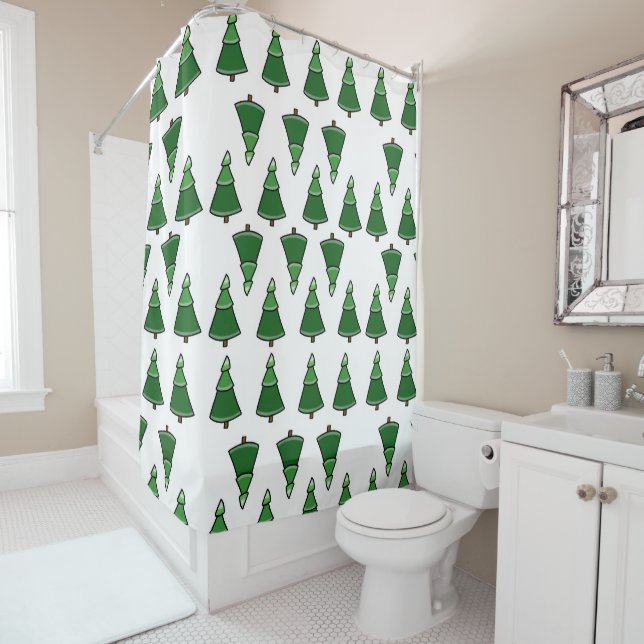 Cortina De Ducha Árboles (In situ)