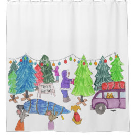 Cortina De Ducha Árboles de Navidad a la Venta