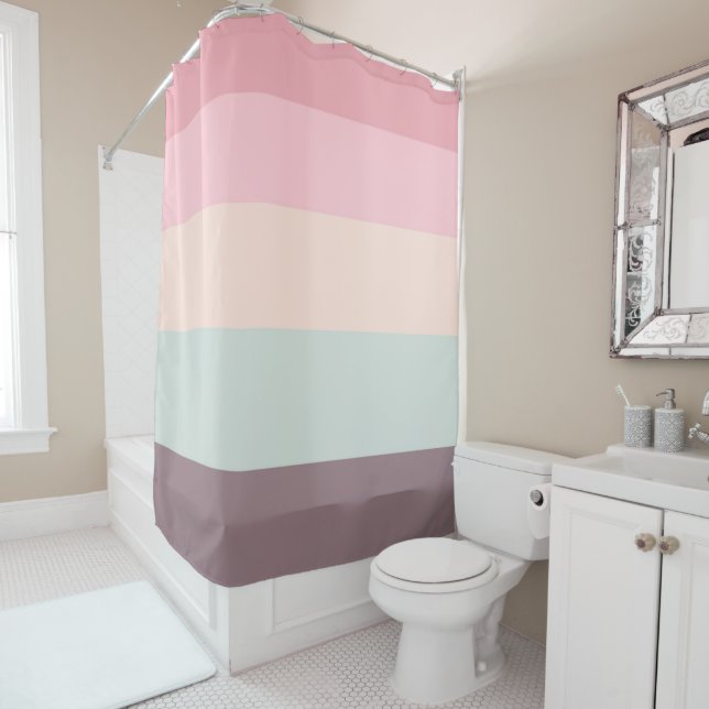 Cortina De Ducha arco iris pastel (In situ)