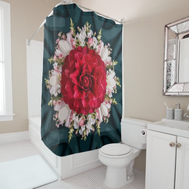 Cortina De Ducha Armenia en flor (In situ)