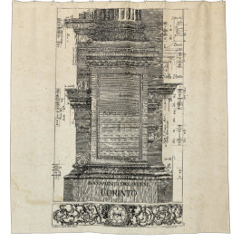 Cortina De Ducha Arquitectura clásica, columna corintiana 1725