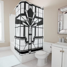 Cortina de ducha Art Deco
