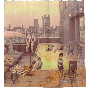 Cortina De Ducha Art Déco Rooftop Chillout