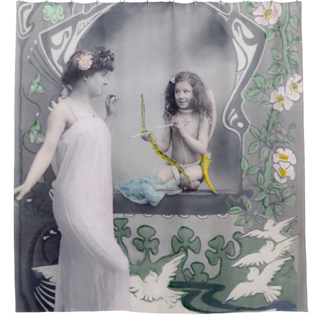 Cortina De Ducha Art Nouveau Valentine de 1904 (Anverso)