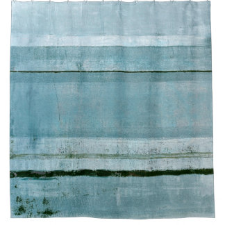 Cortina De Ducha Arte abstracto azul "firme"