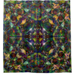 Cortina De Ducha Arte abstracto colorido y caleidoscópico