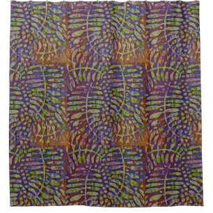 Cortina De Ducha Arte abstracto de la plantilla de la impresión de