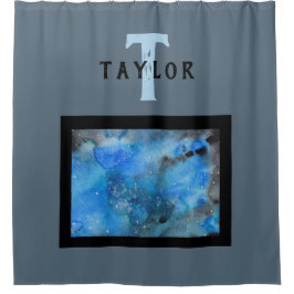 Cortina De Ducha Arte abstracto de monograma