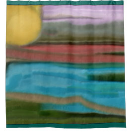 Cortina De Ducha Arte abstracto de Sierra Sunrise