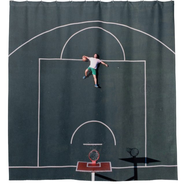 Cortina De Ducha Arte de baloncesto (Anverso)