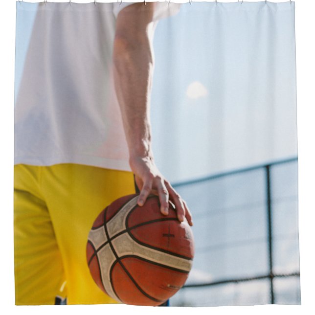 Cortina De Ducha Arte de baloncesto (Anverso)
