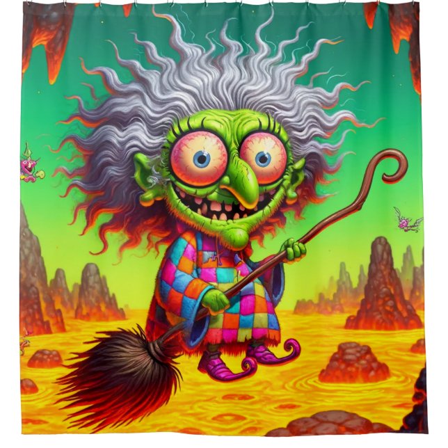 Cortina De Ducha Arte de brujas (Anverso)