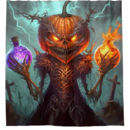 Cortina De Ducha Arte de calabaza