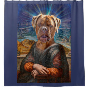 Cortina De Ducha ARTE de Digitaces - BULLDOG MONA LISA