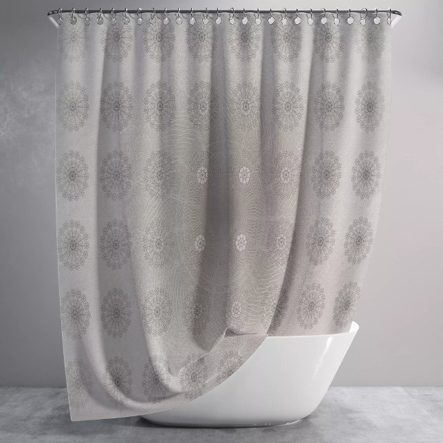 Cortina De Ducha Arte de estampado textil floral de arena (Subido por el creador)