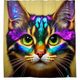 Cortina De Ducha Arte de gato