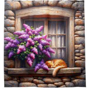Cortina De Ducha Arte de gato