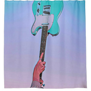 Cortina De Ducha Arte de guitarra clásico