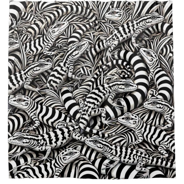 Cortina De Ducha Arte de Lizard (Anverso)