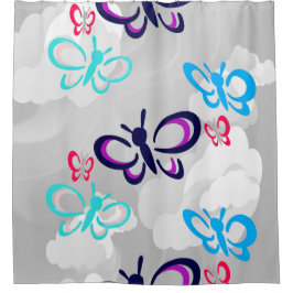 Cortina De Ducha Arte de mariposa