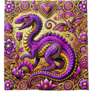 Cortina De Ducha Arte Dinosaurio