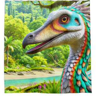 Cortina De Ducha Arte Dinosaurio