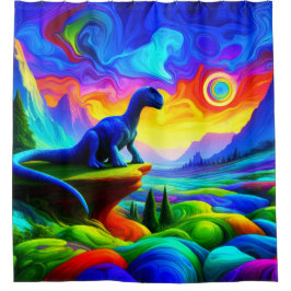 Cortina De Ducha Arte Dinosaurio