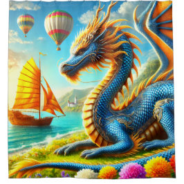 Cortina De Ducha Arte Dragon