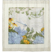 Arte floral de la libélula del vintage del cortijo