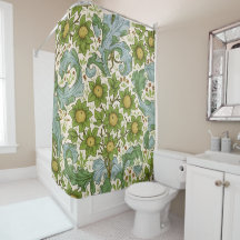 Arte floral verde del huerto de William Morris