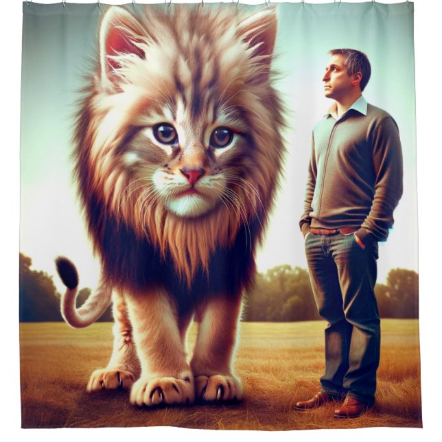 Cortina De Ducha Arte gatito (Anverso)