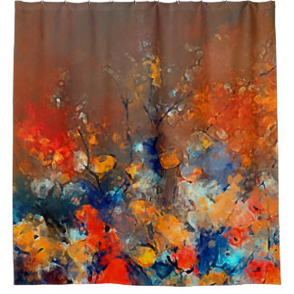 Cortina De Ducha Arte moderno. Coloridas obras de arte contemporáne