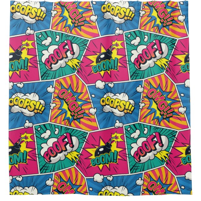 Cortina De Ducha Arte pop (Anverso)