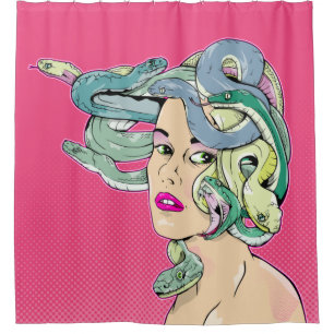 Cortina De Ducha Arte pop de Medusa