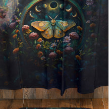 Arte Portal de la Mariposa Mística y las Fases Lun