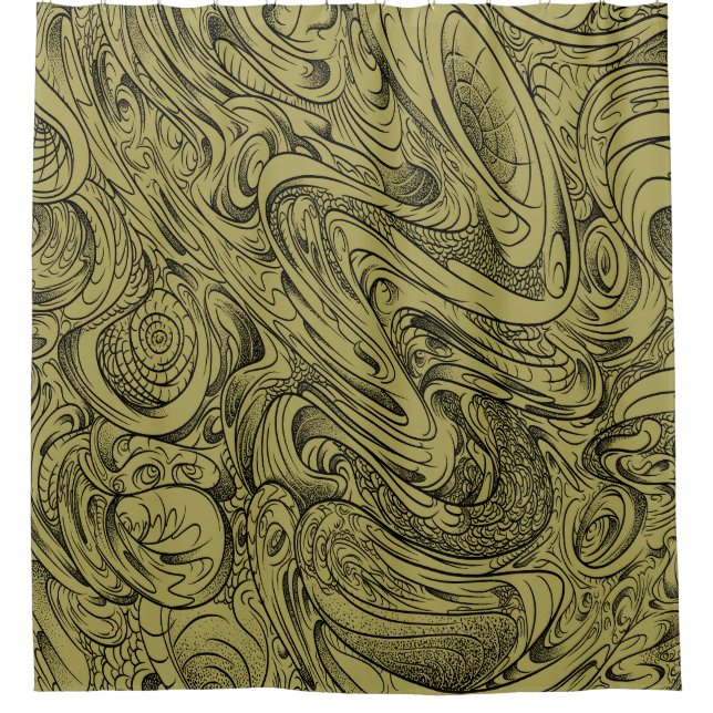 Cortina De Ducha Arte Trippy (Anverso)