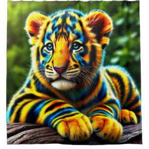 Cortina De Ducha Artsy Tiger