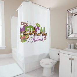 Cortina De Ducha Asistente Médico - Mardi Gras