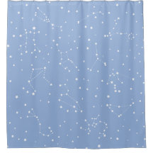 Astrology Pastel Blue White Stars Constellation