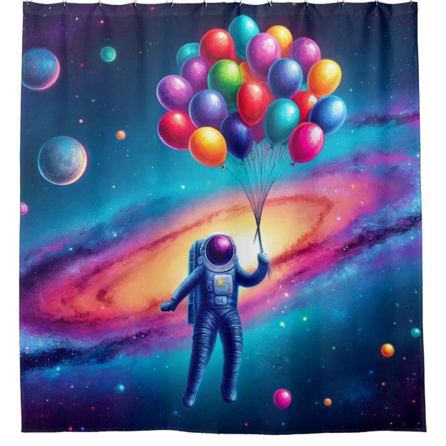 Cortina De Ducha Astronauta (Anverso)